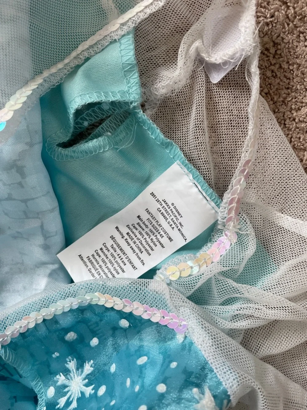 Disney Elsa-Inspired Light Blue Snow Princess Frozen Costume - Picture 3 of 4